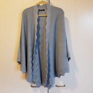 Colette Mordo Blue Cotton Knit Cape